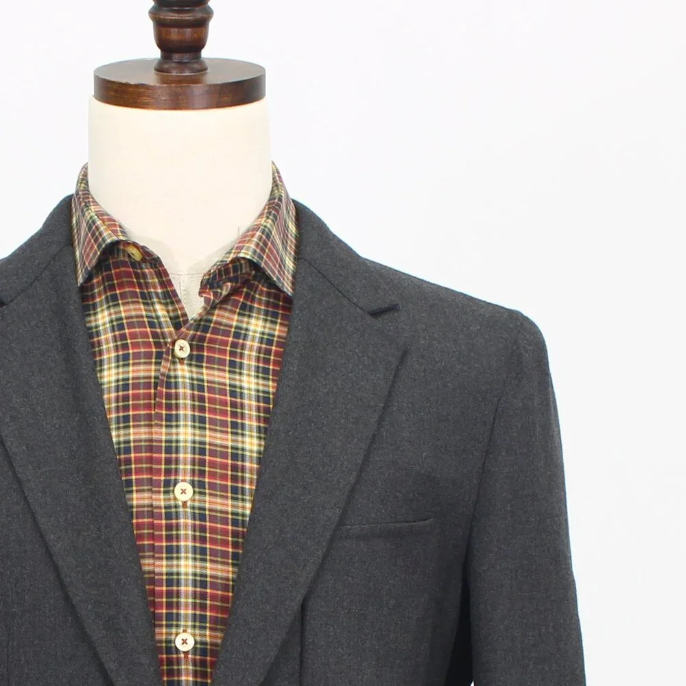 Prada 40R Gray Blazer Sport Coat Jacket 2-Button Solid T922